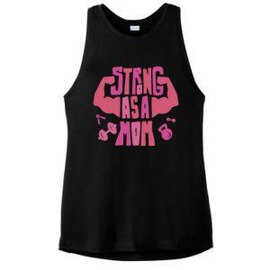 Strong Mom Gym Mother Mother's Day Mommy Fitness Gift Ladies PosiCharge Tri-Blend Wicking Tank