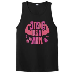 Strong Mom Gym Mother Mother's Day Mommy Fitness Gift PosiCharge Competitor Tank