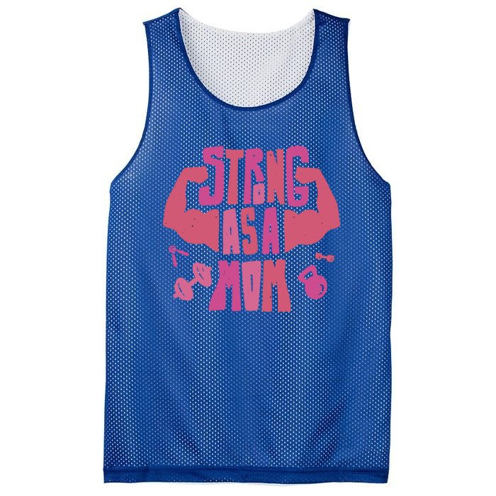 Strong Mom Gym Mother Mother's Day Mommy Fitness Gift Mesh Reversible Basketball Jersey Tank