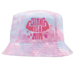 Strong Mom Gym Mother Mother's Day Mommy Fitness Gift Tie-Dyed Bucket Hat