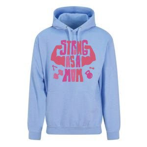 Strong Mom Gym Mother Mother's Day Mommy Fitness Gift Unisex Surf Hoodie