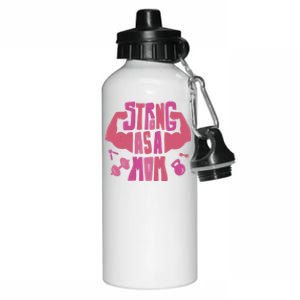 Strong Mom Gym Mother Mother's Day Mommy Fitness Gift Aluminum Water Bottle