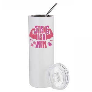 Strong Mom Gym Mother Mother's Day Mommy Fitness Gift Stainless Steel Tumbler