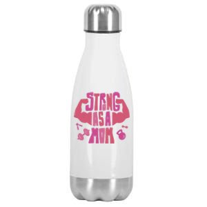 Strong Mom Gym Mother Mother's Day Mommy Fitness Gift Stainless Steel Insulated Water Bottle