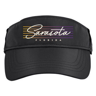 Sarasota Meaningful Gift Retro Style Florida Funny Gift Adult Drive Performance Visor