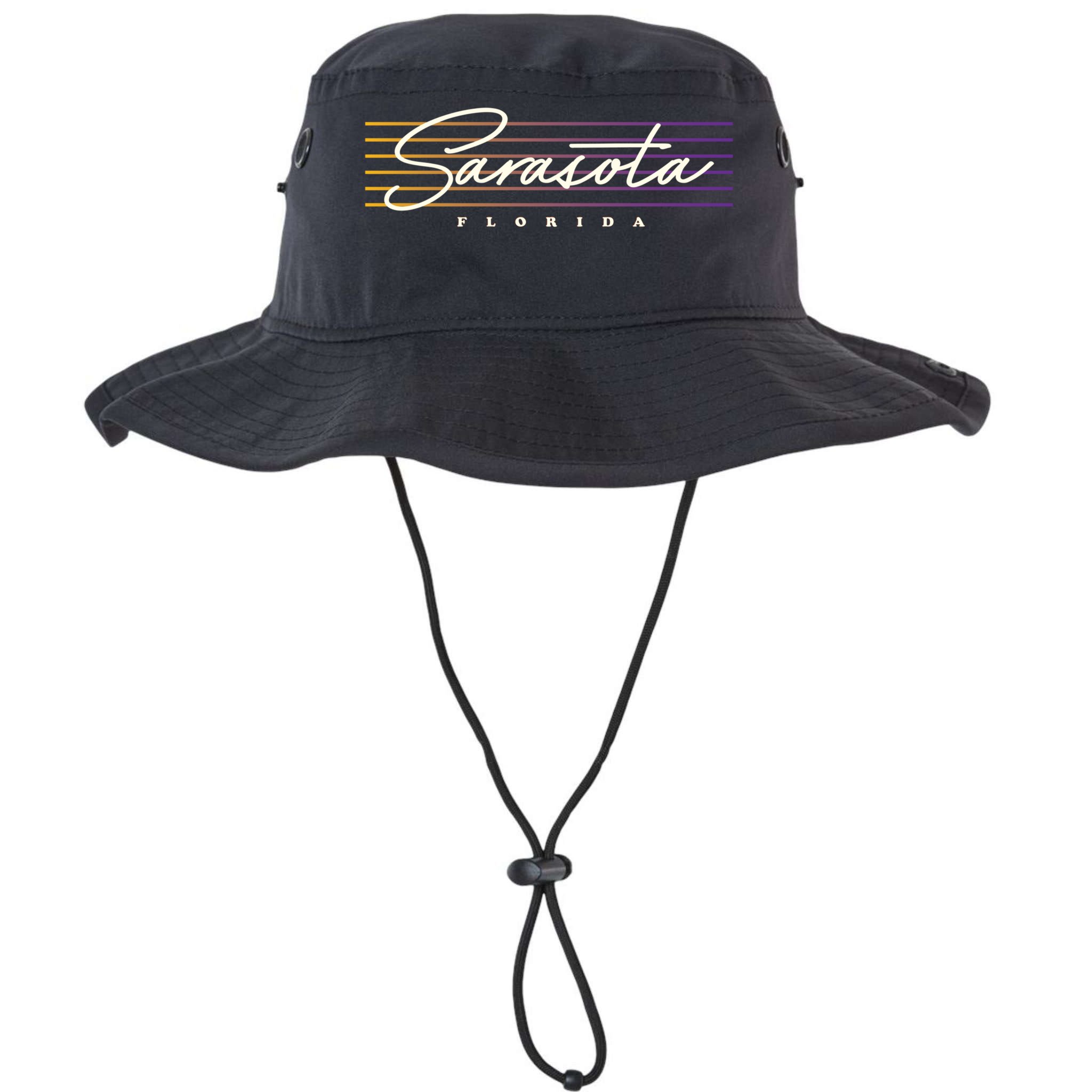Sarasota Meaningful Gift Retro Style Florida Funny Gift Bucket Hat