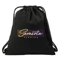 Sarasota Meaningful Gift Retro Style Florida Funny Gift Drawstring Bag