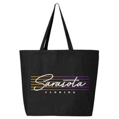 Sarasota Meaningful Gift Retro Style Florida Funny Gift 25L Jumbo Tote