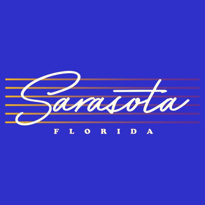 Sarasota Meaningful Gift Retro Style Florida Funny Gift 16 in Basic Backpack