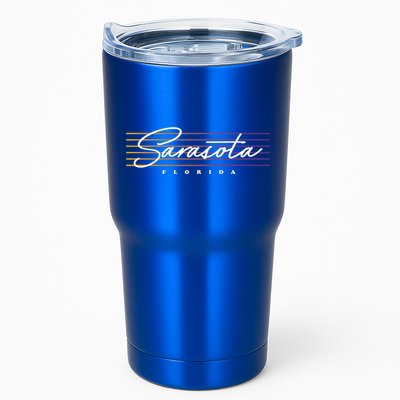 Sarasota Meaningful Gift Retro Style Florida Funny Gift Tumbler