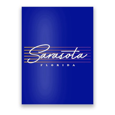Sarasota Meaningful Gift Retro Style Florida Funny Gift Poster