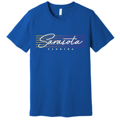 Sarasota Meaningful Gift Retro Style Florida Funny Gift Premium T-Shirt