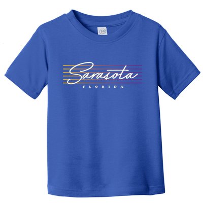 Sarasota Meaningful Gift Retro Style Florida Funny Gift Toddler T-Shirt