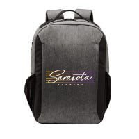 Sarasota Meaningful Gift Retro Style Florida Funny Gift Vector Backpack