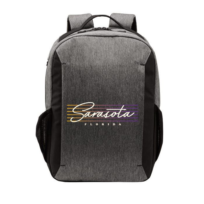 Sarasota Meaningful Gift Retro Style Florida Funny Gift Vector Backpack