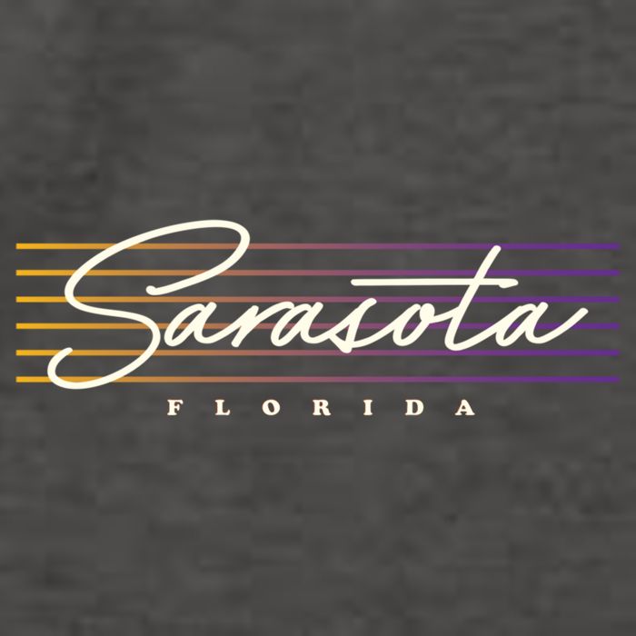 Sarasota Meaningful Gift Retro Style Florida Funny Gift Vector Backpack