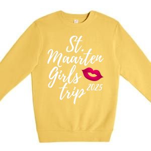 St. Maarten Girl S Trip 2025 Saint Martin Fun Matching Group Premium Crewneck Sweatshirt