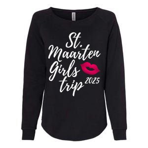 St. Maarten Girl S Trip 2025 Saint Martin Fun Matching Group Womens California Wash Sweatshirt