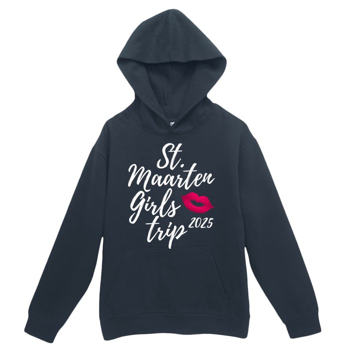 St. Maarten Girl S Trip 2025 Saint Martin Fun Matching Group Urban Pullover Hoodie