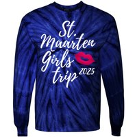 St. Maarten Girl S Trip 2025 Saint Martin Fun Matching Group Tie-Dye Long Sleeve Shirt