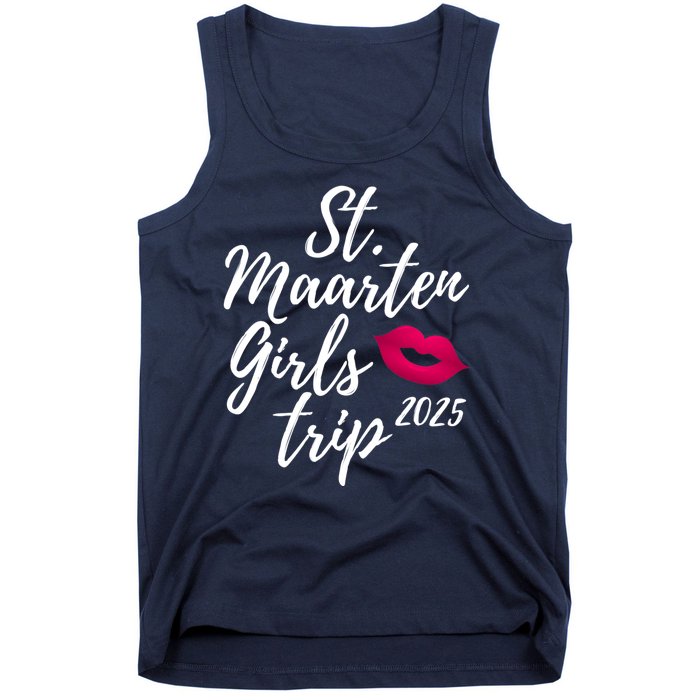 St. Maarten Girl S Trip 2025 Saint Martin Fun Matching Group Tank Top