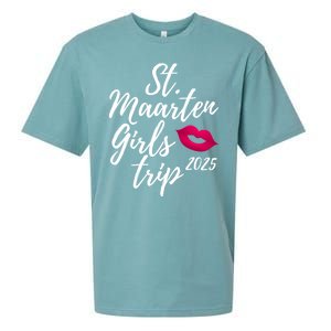 St. Maarten Girl S Trip 2025 Saint Martin Fun Matching Group Sueded Cloud Jersey T-Shirt