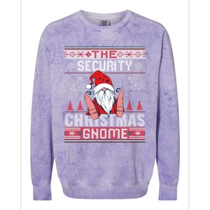 Security Matching Group Christmas Gnome Ugly Great Gift Colorblast Crewneck Sweatshirt