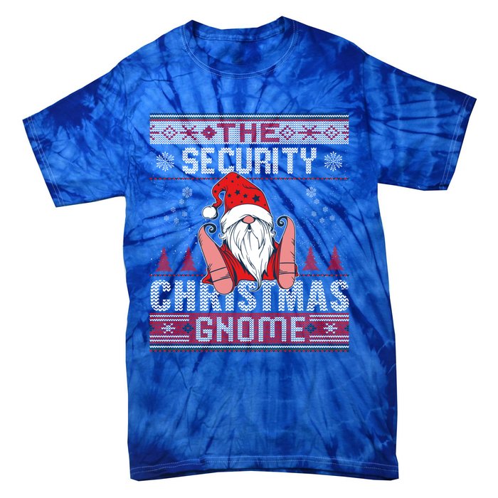 Security Matching Group Christmas Gnome Ugly Great Gift Tie-Dye T-Shirt