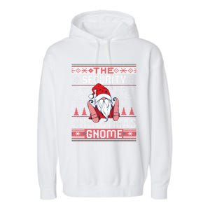 Security Matching Group Christmas Gnome Ugly Great Gift Garment-Dyed Fleece Hoodie