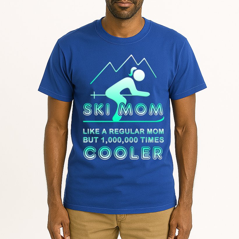 Ski Mom Gift Funny Ski Great Gift Ski Merch Skiing Gift Tall T-Shirt