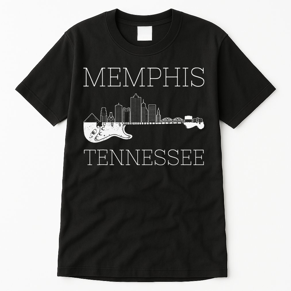 Souvenir Memphis Guitar Music Tennessee Memphis Tall T-Shirt