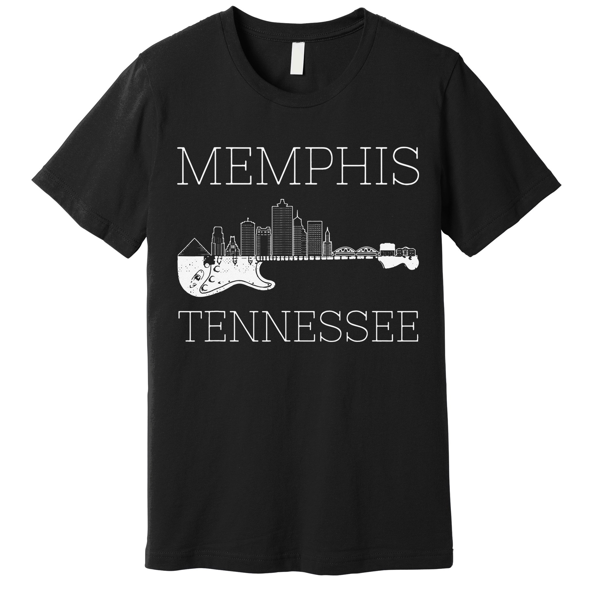 Souvenir Memphis Guitar Music Tennessee Memphis Premium T-Shirt