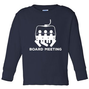 Snowboard Meeting Gift Idea Snowboarding Vacation Skiing Toddler Long Sleeve Shirt