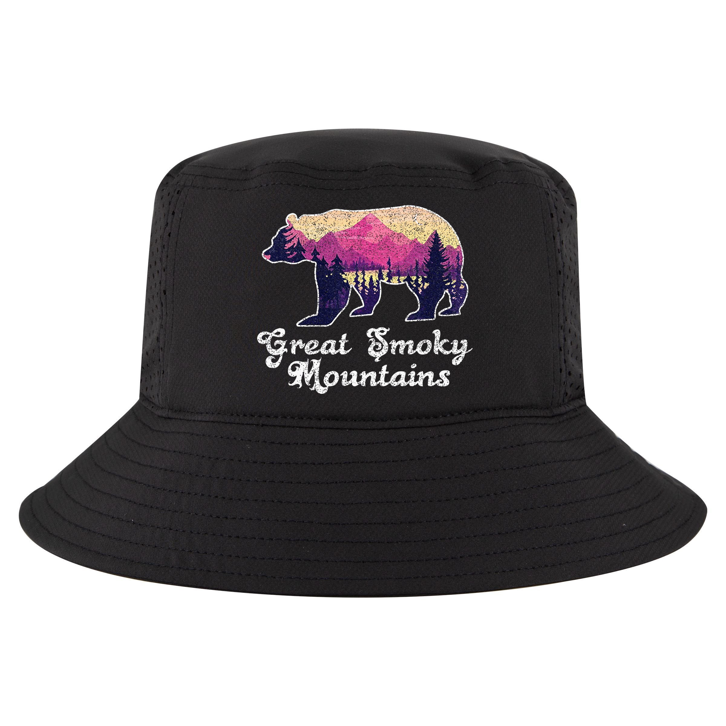 Smoky Mountains Gatlinburg Tennessee Souvenirs Cool Comfort Performance Bucket Hat