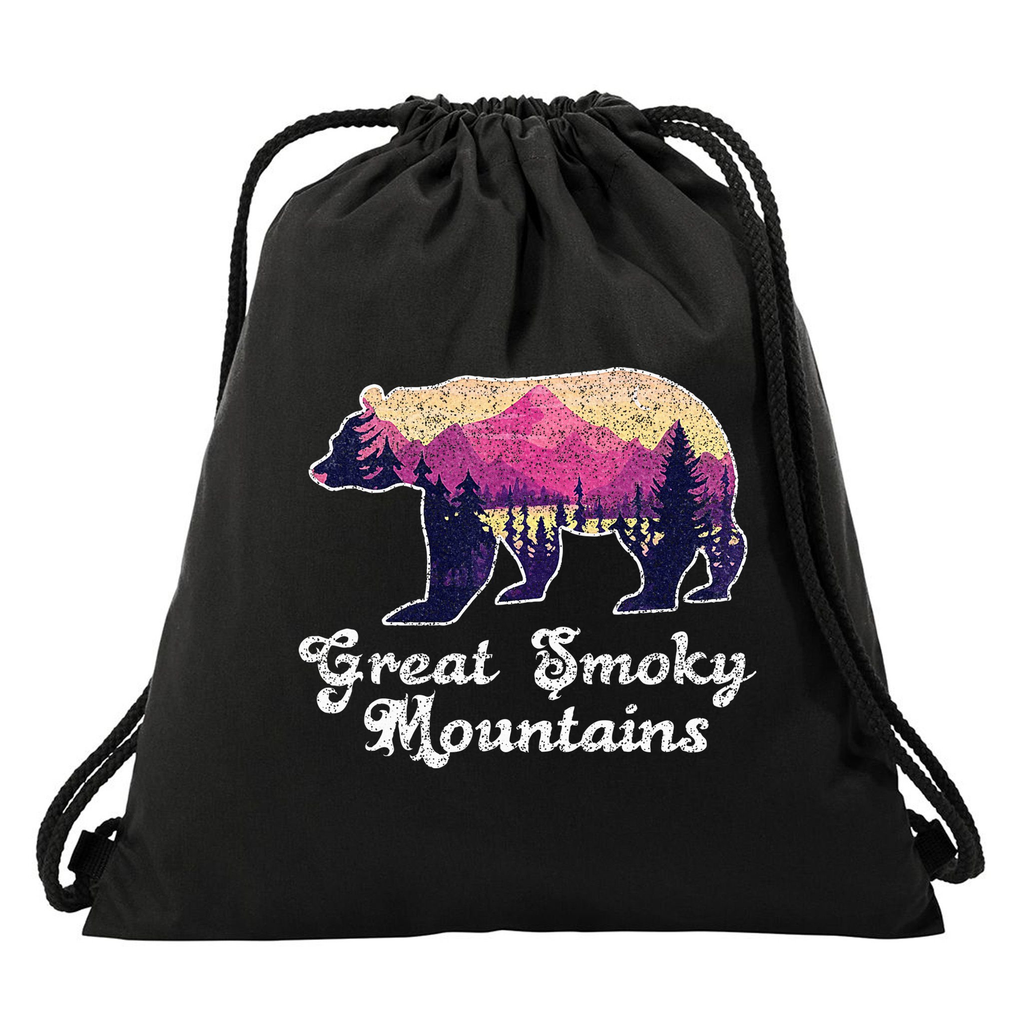 Smoky Mountains Gatlinburg Tennessee Souvenirs Drawstring Bag
