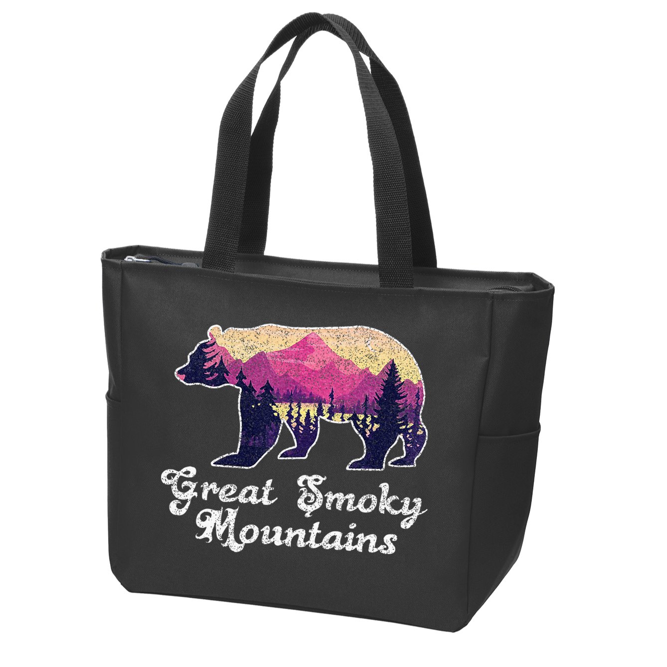 Smoky Mountains Gatlinburg Tennessee Souvenirs Zip Tote Bag