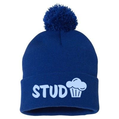 Stud Muffin Gift Pom Pom 12in Knit Beanie