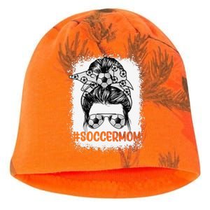 Soccer Mom Glasses Messy Bun Cute Mother's Day Kati - Camo Knit Beanie