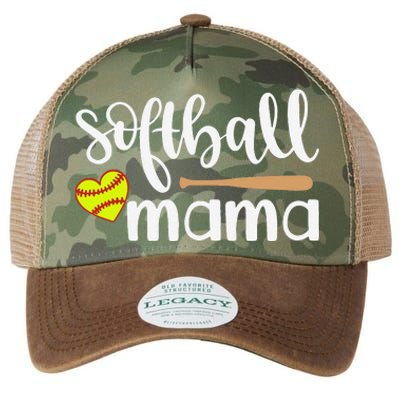 Softball Mom Gift Sports Mom MotherS Day Gift Softball Mama Legacy Tie Dye Trucker Hat