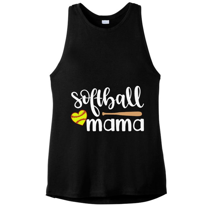 Softball Mom Gift Sports Mom MotherS Day Gift Softball Mama Ladies PosiCharge Tri-Blend Wicking Tank