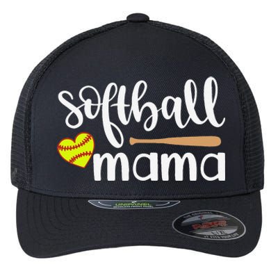 Softball Mom Gift Sports Mom MotherS Day Gift Softball Mama Flexfit Unipanel Trucker Cap