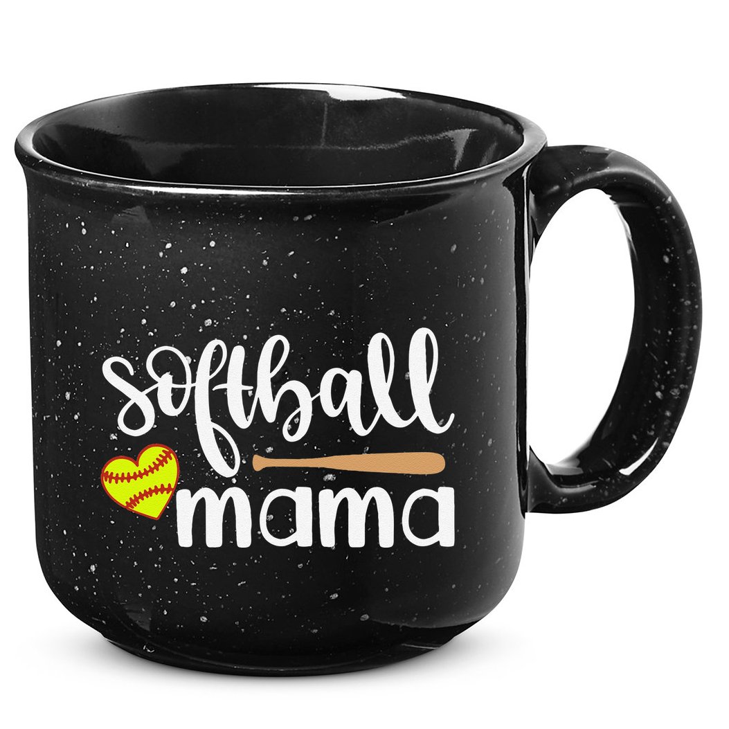 Softball Mom Gift Sports Mom MotherS Day Gift Softball Mama 15oz Campfire Ceramic Mug