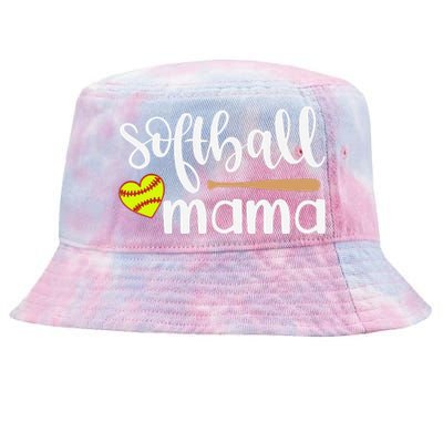 Softball Mom Gift Sports Mom MotherS Day Gift Softball Mama Tie-Dyed Bucket Hat