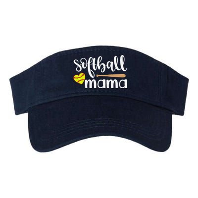 Softball Mom Gift Sports Mom MotherS Day Gift Softball Mama Valucap Bio-Washed Visor