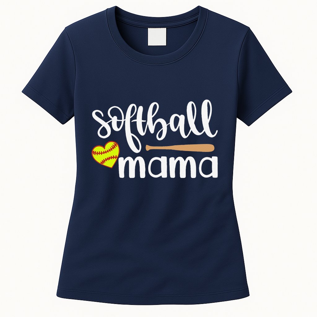 Softball Mom Gift Sports Mom MotherS Day Gift Softball Mama Womens T-Shirt