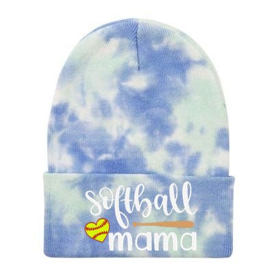 Softball Mom Gift Sports Mom MotherS Day Gift Softball Mama Tie Dye 12in Knit Beanie