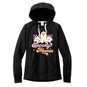 Spooky Mama Groovy Halloween Costume Gift Women's Fleece Hoodie