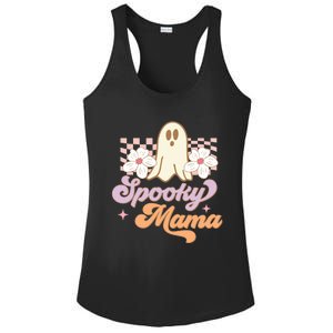 Spooky Mama Groovy Halloween Costume Gift Ladies PosiCharge Competitor Racerback Tank