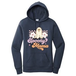 Spooky Mama Groovy Halloween Costume Gift Women's Pullover Hoodie