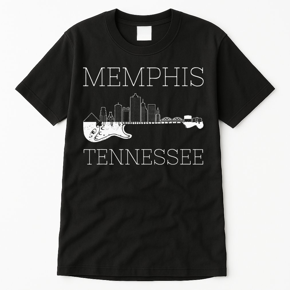 Souvenir Memphis Guitar Music Tennessee Memphis Tall T-Shirt